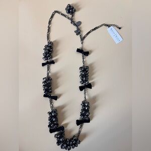 White House Black Market Black Beaded Necklace